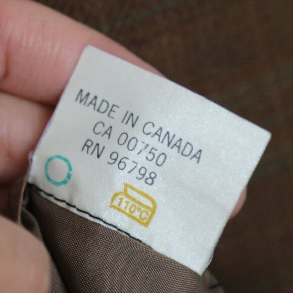 Ermenegildo Zegna Vintage Men's Wool Plaid Print Brown Sport Coat Size 42 Tall - Picture 7 of 12